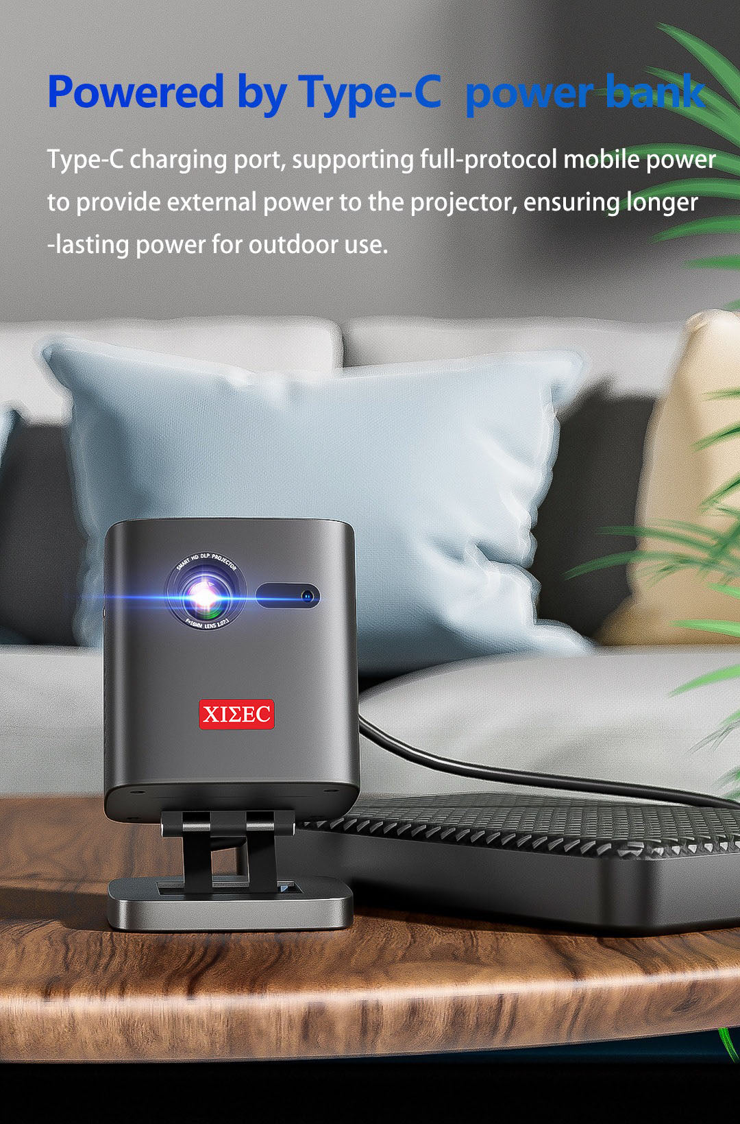 XISEC X19 3D 4K Mini 1080P Wifi Smart Led Dlp Android Mobile Android Mini Projector For Cinema Office